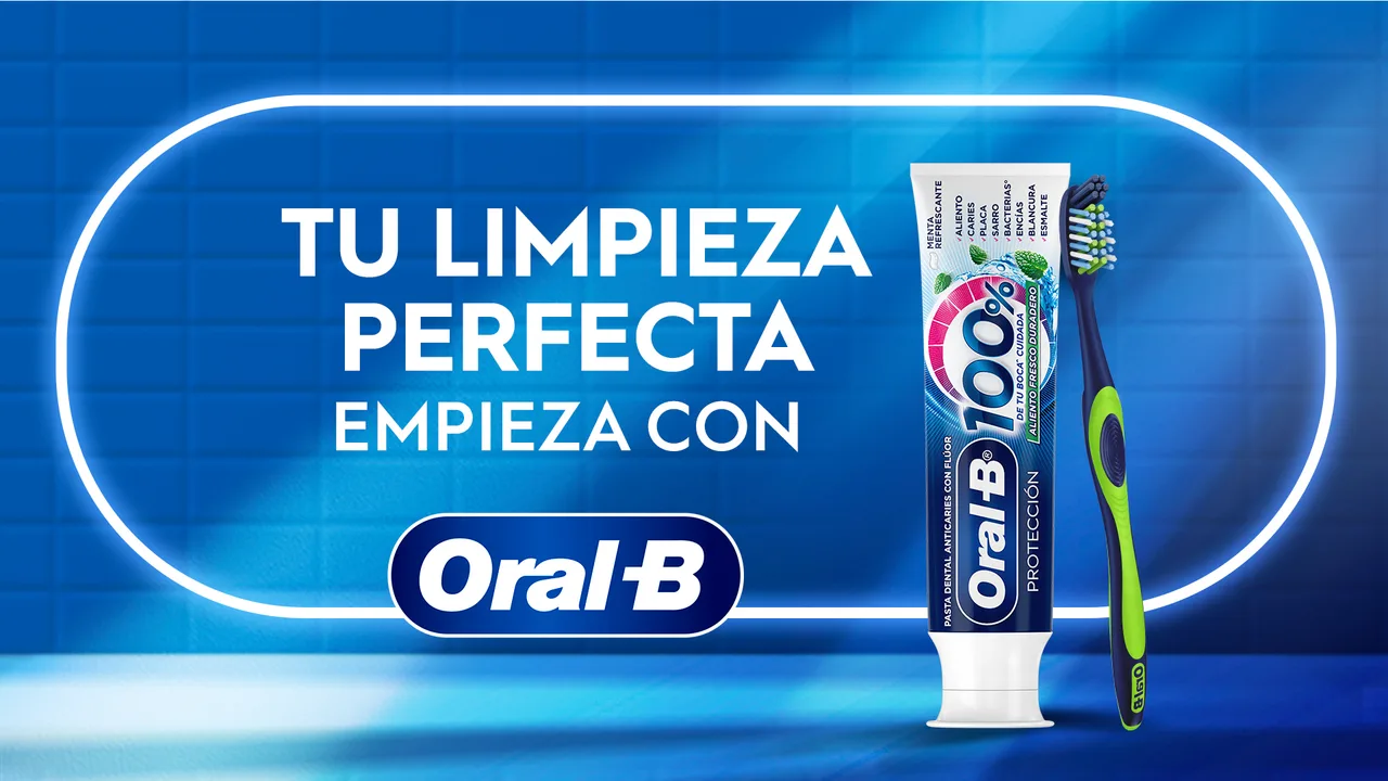 Key visual of the Oral-B campaign